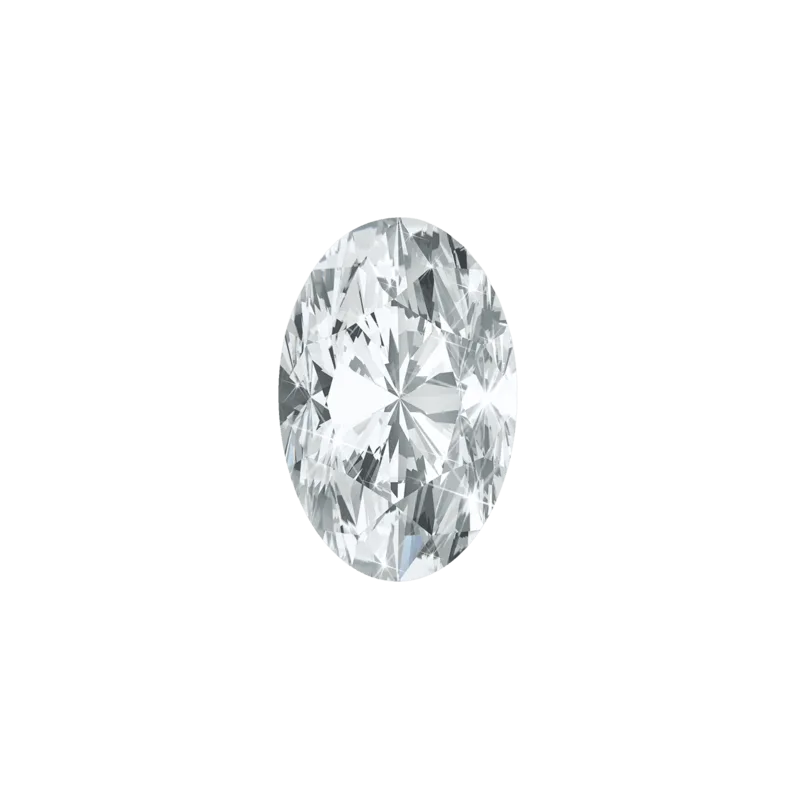 Oval cut diamond