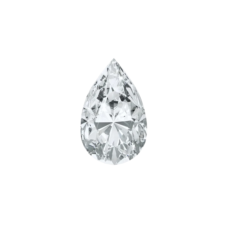 Pear cut diamond