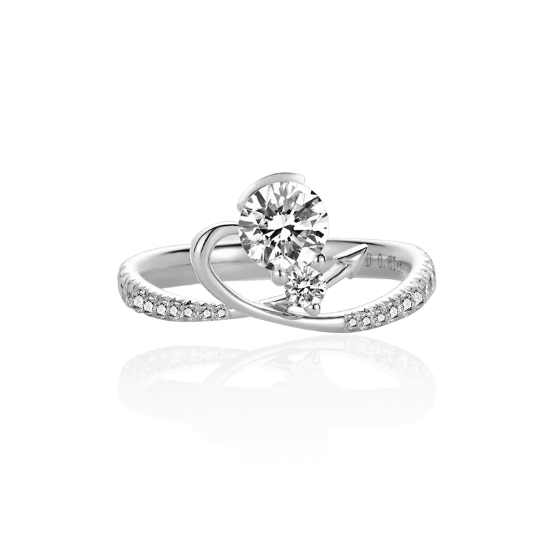 Aimer — 18K white gold diamond ring