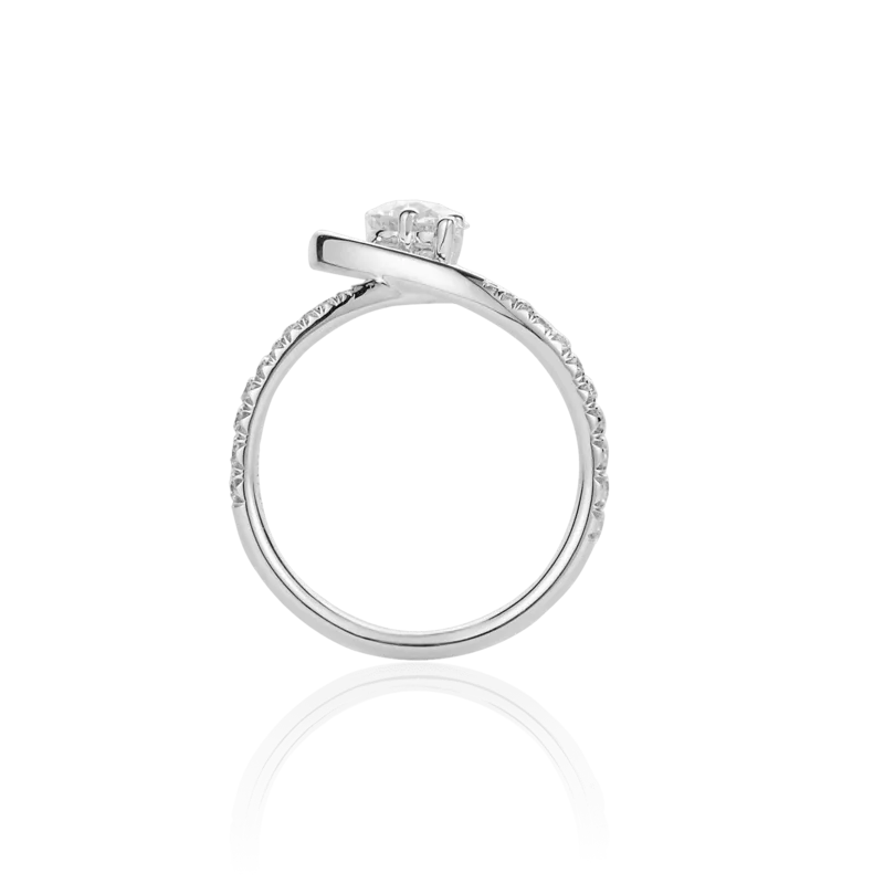 Aimer — 18K white gold diamond ring