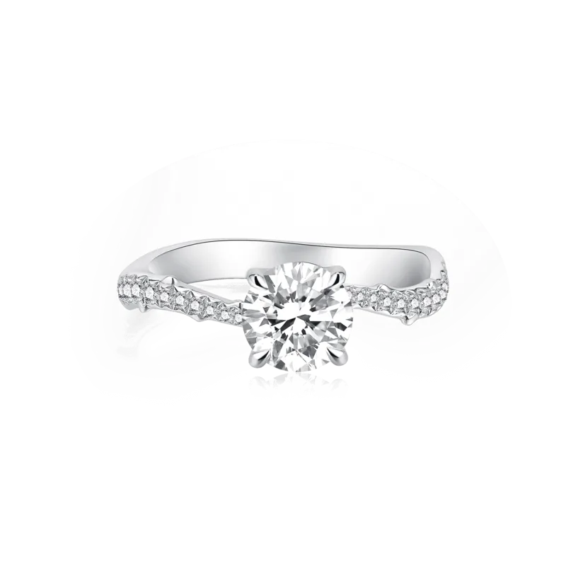 Alife — 18K white diamond ring