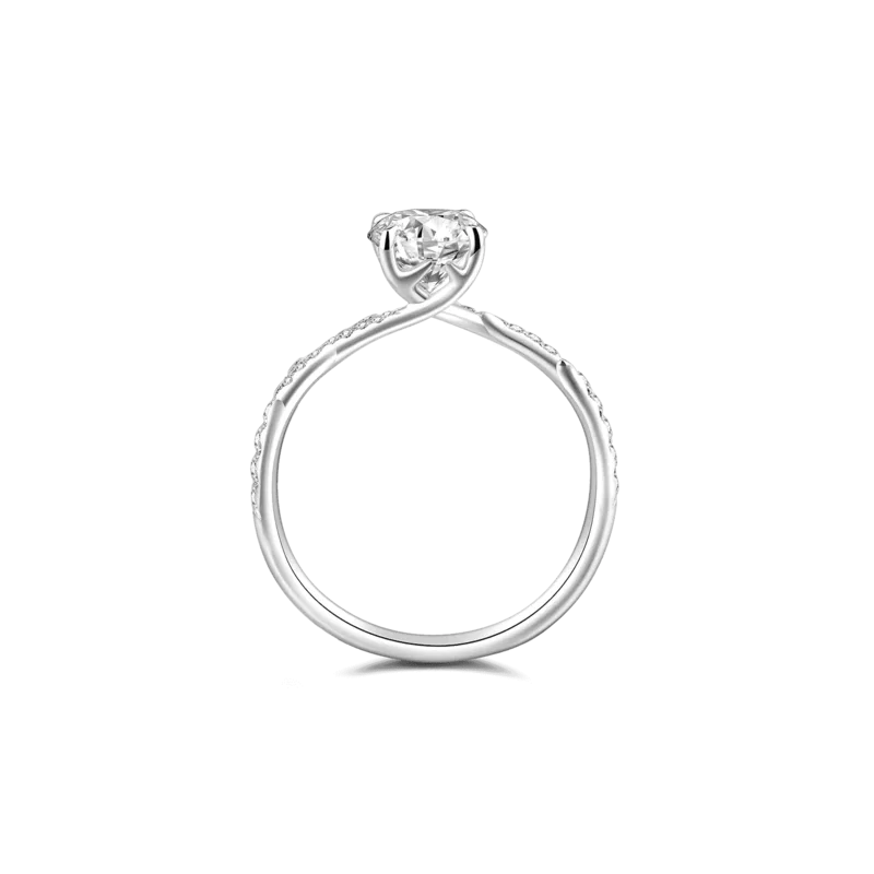 Alife — 18K white diamond ring