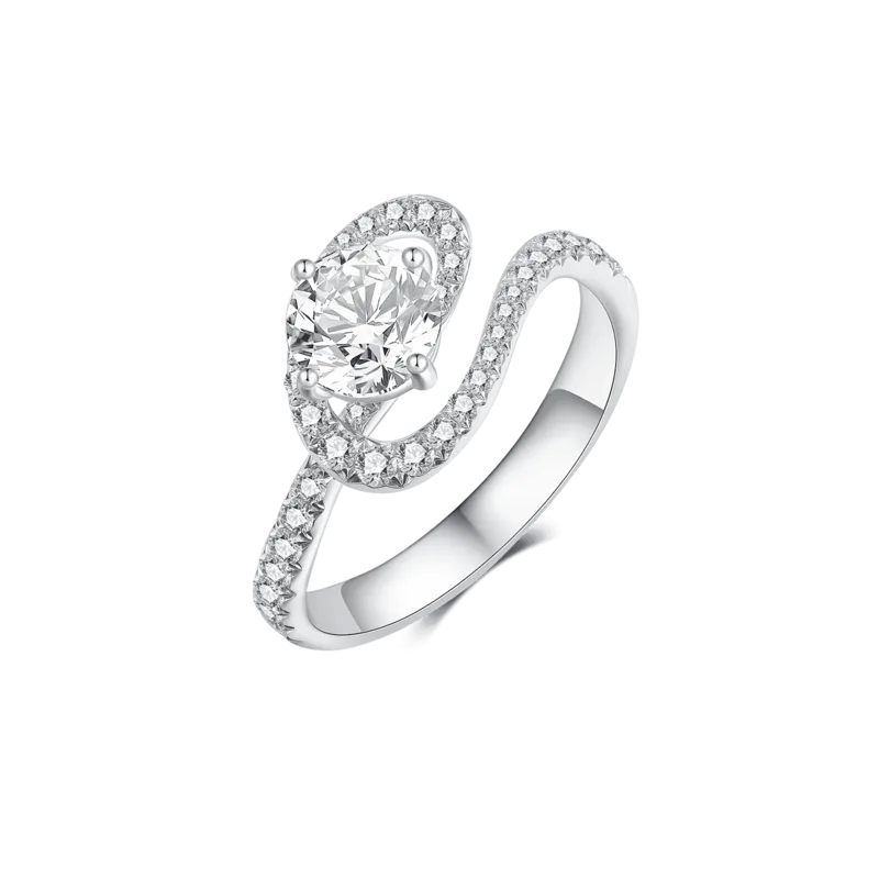 Angel Ring — 18K white gold diamond ring