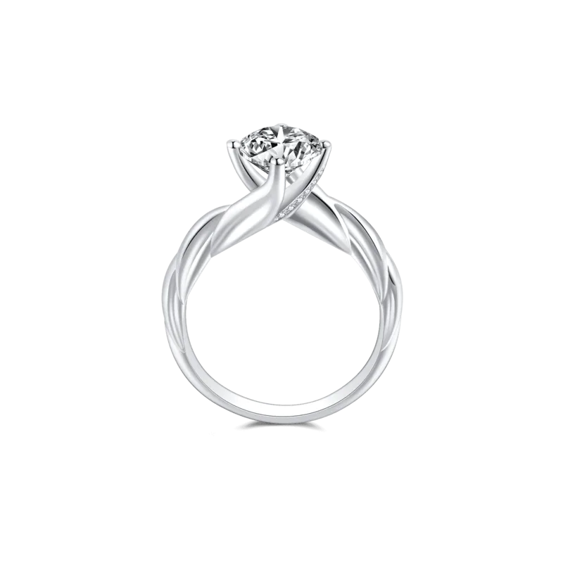 Anthem — 18K white bright diamond ring