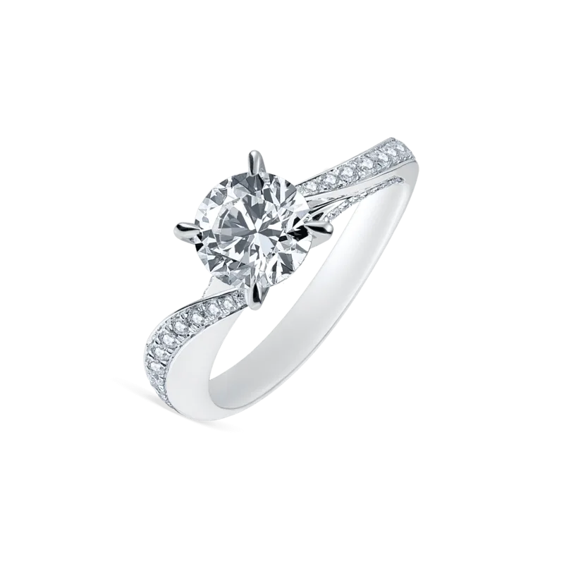 Chord — 18k White Gold Diamond Ring