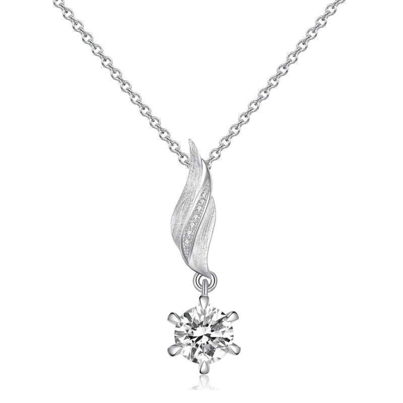 Dream Wings — 18k White Gold Diamond Necklace