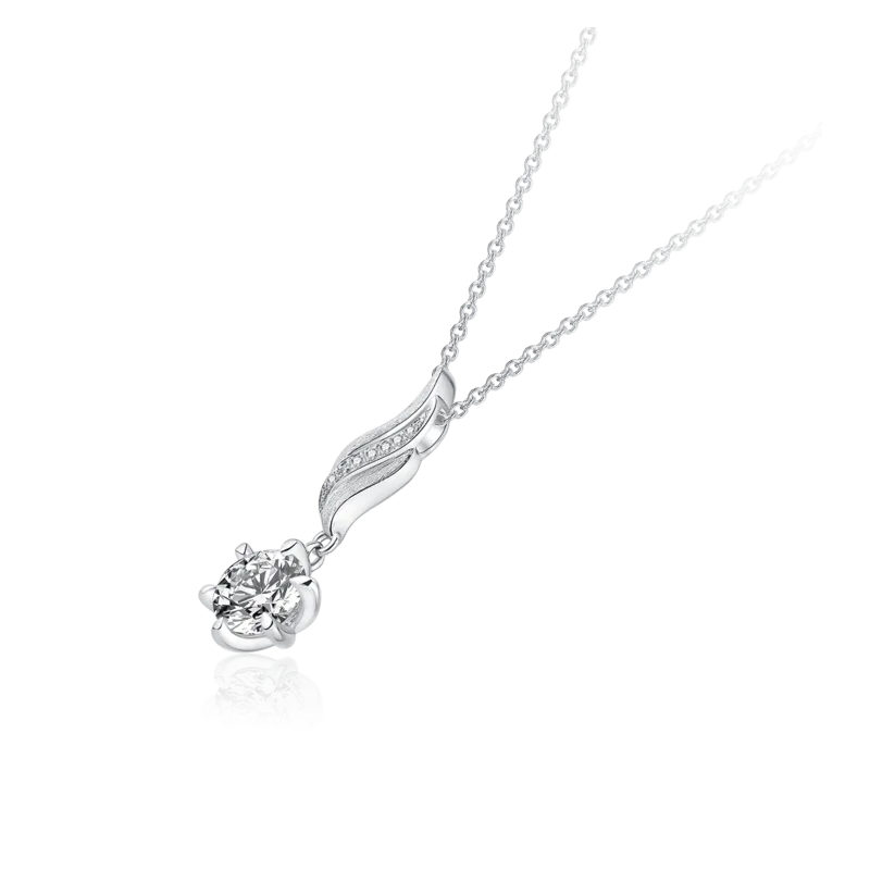 Dream Wings — 18k White Gold Diamond Necklace