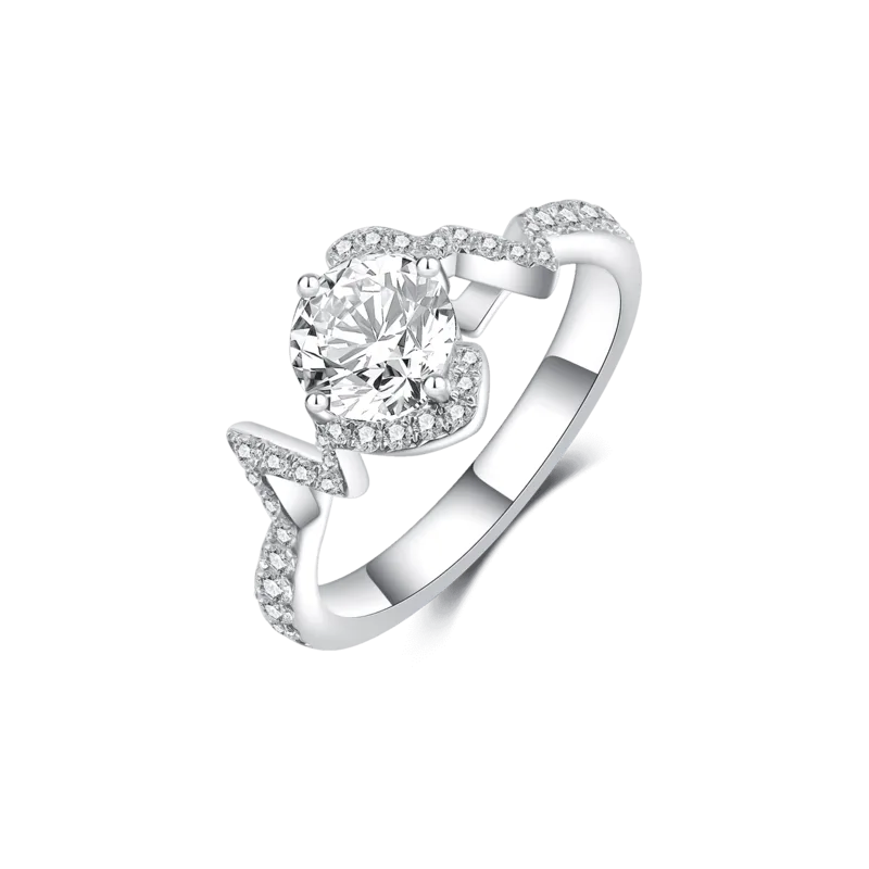 Kilig — 18K white gold diamond ring