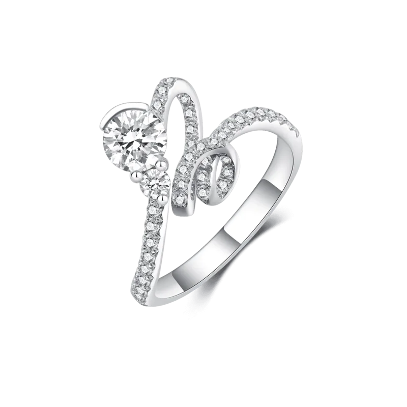 Light Dance — 18K white gold diamond ring