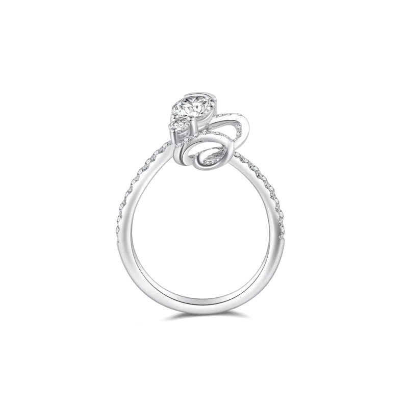 Light Dance — 18K white gold diamond ring