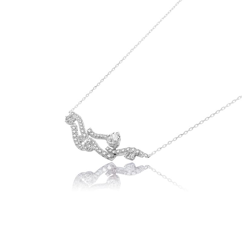 Lipper — 18K White Gold Diamond Necklaces