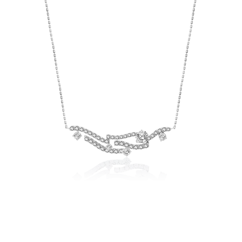 Lipper — 18K White Gold Diamond Necklaces