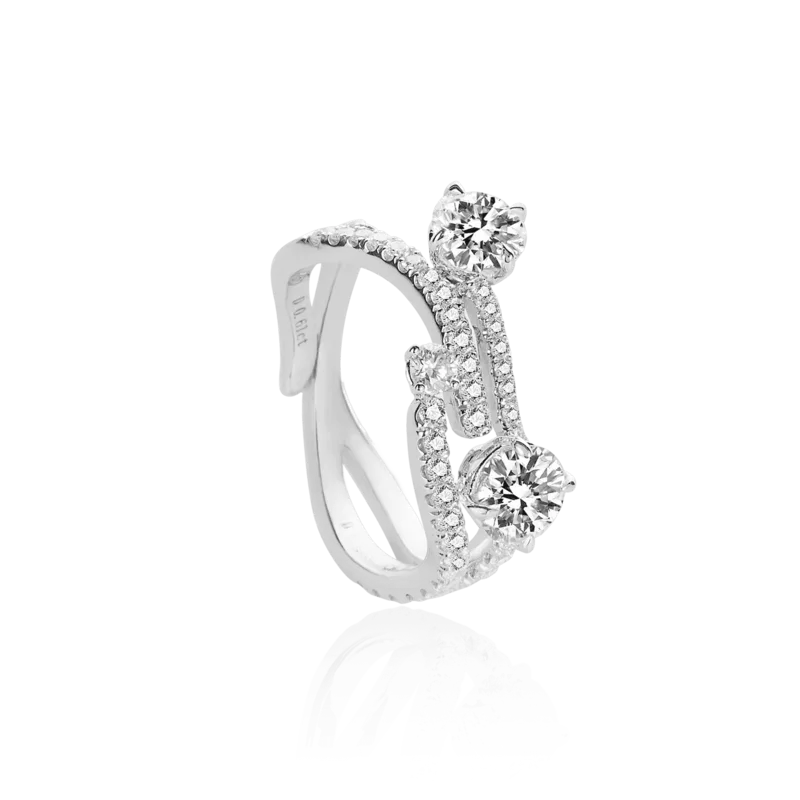 Lipper — 18K White Gold Diamond Ring