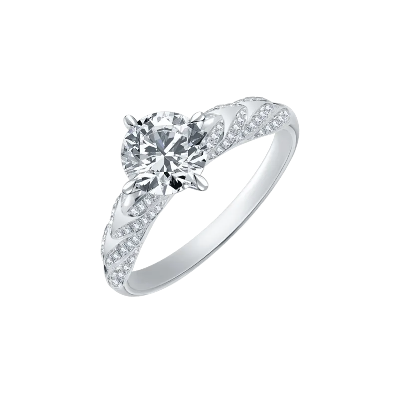 Plume — 18k White Gold Diamond Ring