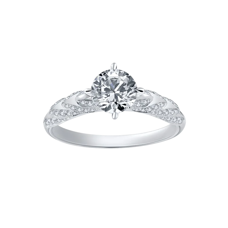 Plume — 18k White Gold Diamond Ring