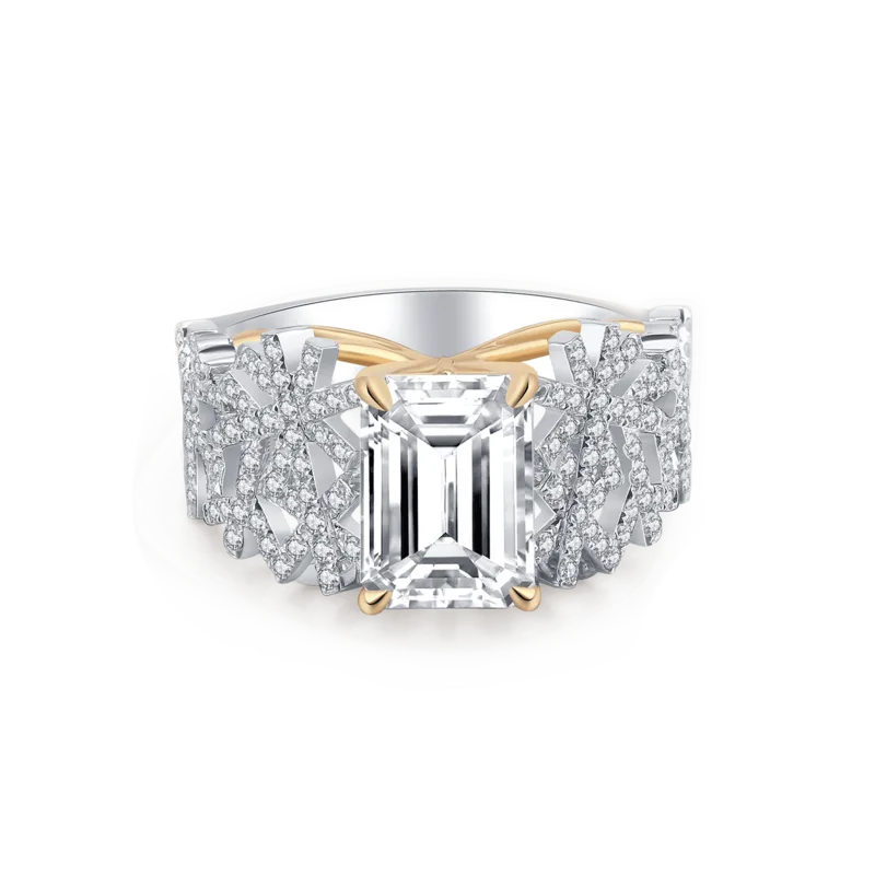 Sealed Sunlight — 18K white gold diamond ring