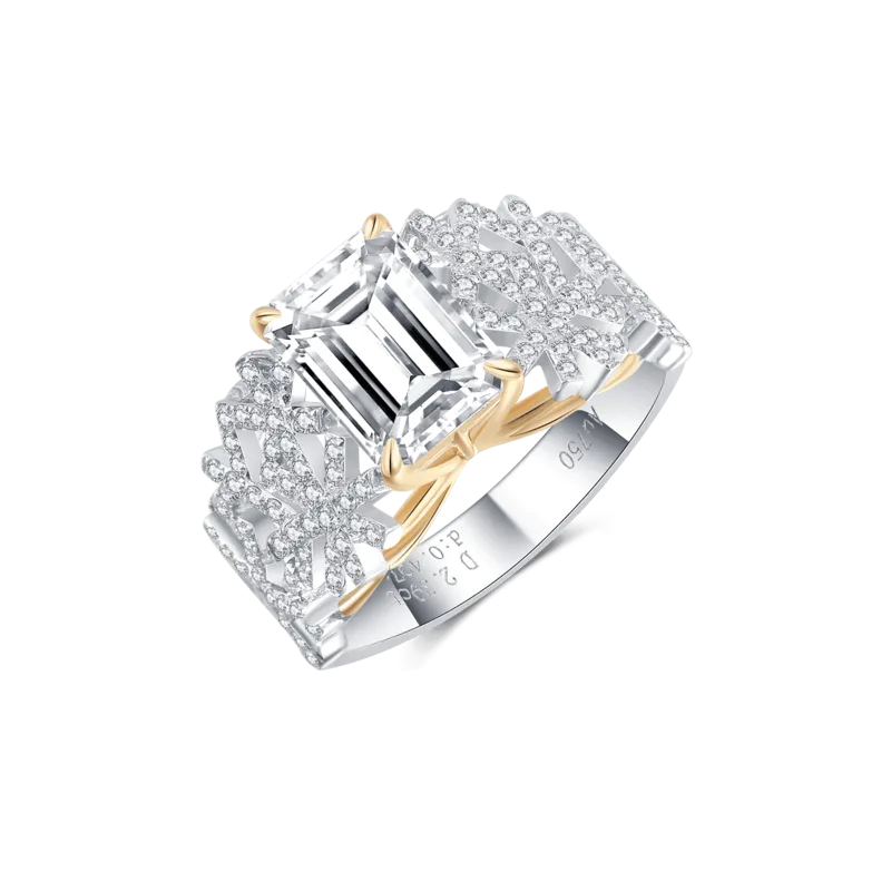 Sealed Sunlight — 18K white gold diamond ring