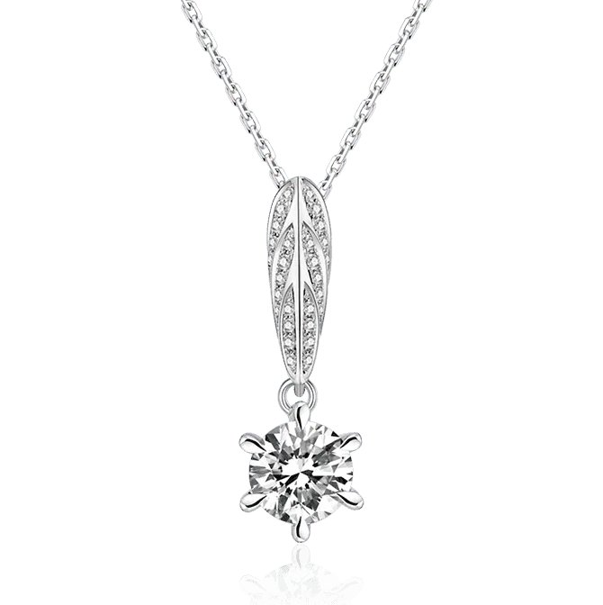 Seek Radiance — 18K White Gold Diamond Necklaces