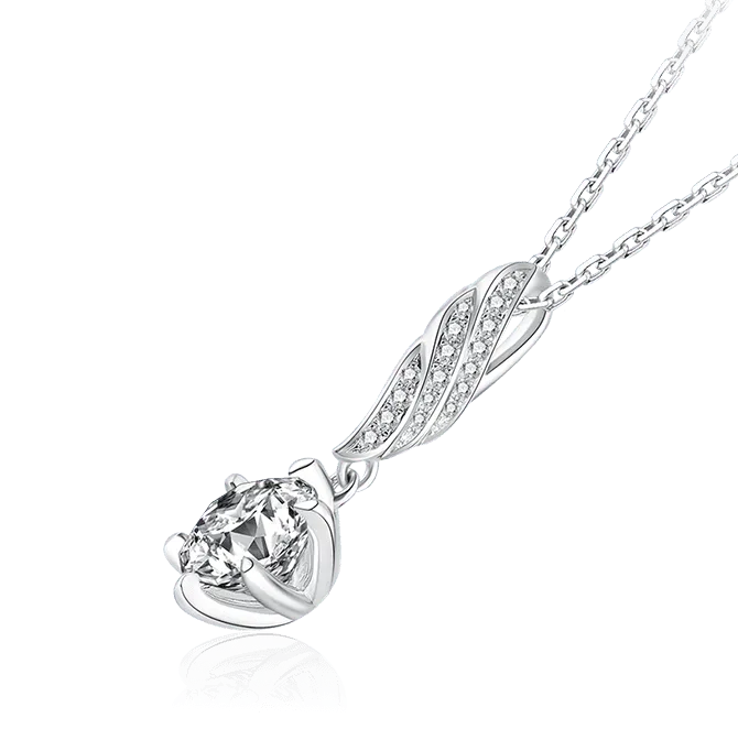 Seek Radiance — 18K White Gold Diamond Necklaces