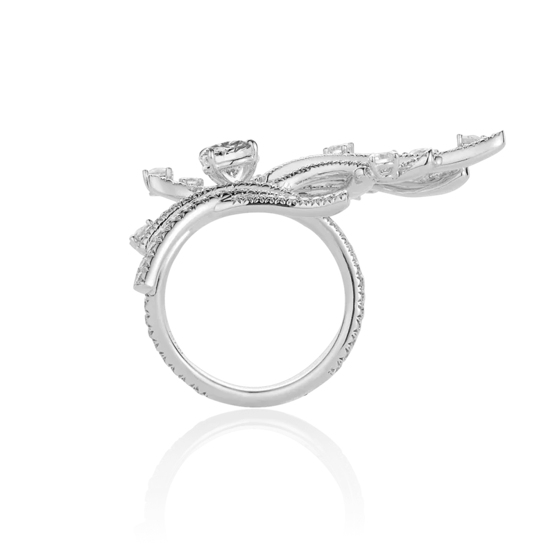 Tide — 18K White Gold Diamond Ring
