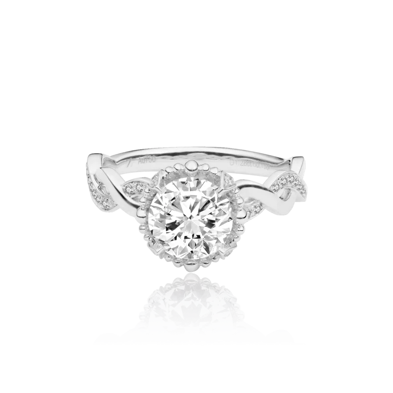 Treasure — 18K white bright diamond ring