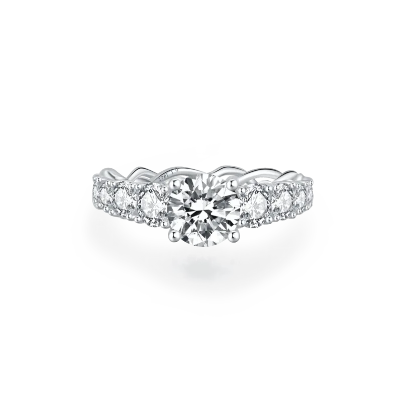 Vines — 18K white gold diamond ring