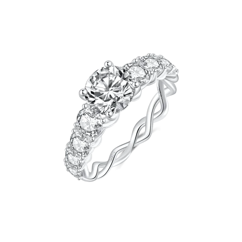 Vines — 18K white gold diamond ring