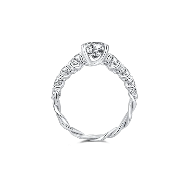 Vines — 18K white gold diamond ring